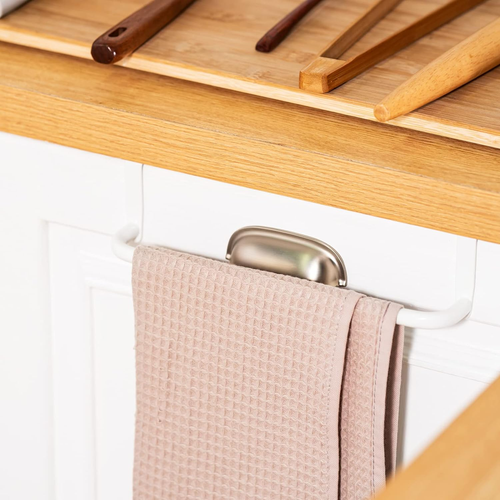 2 Pieces Metal Towel Bar Kitchen Cabinet Towel Rack Strong Steel Towel Bar Rack - Picture 7 of 12