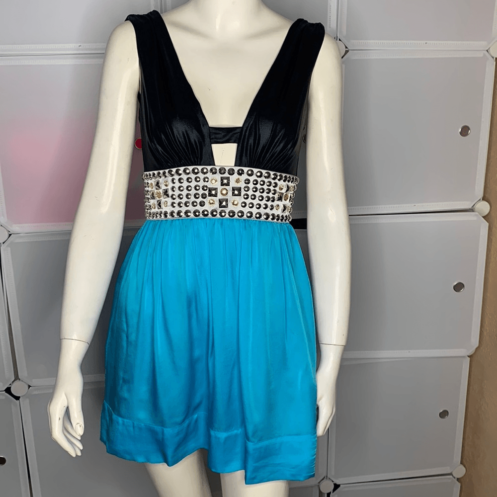 black and turquoise dress 2PS Long Sleeve Shirt Suspenders Dress Suits, Black / M