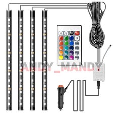 4x LED RGB Innenraumbeleuchtung LKW/Auto Fußraumbeleuchtung Ambiente mit Control