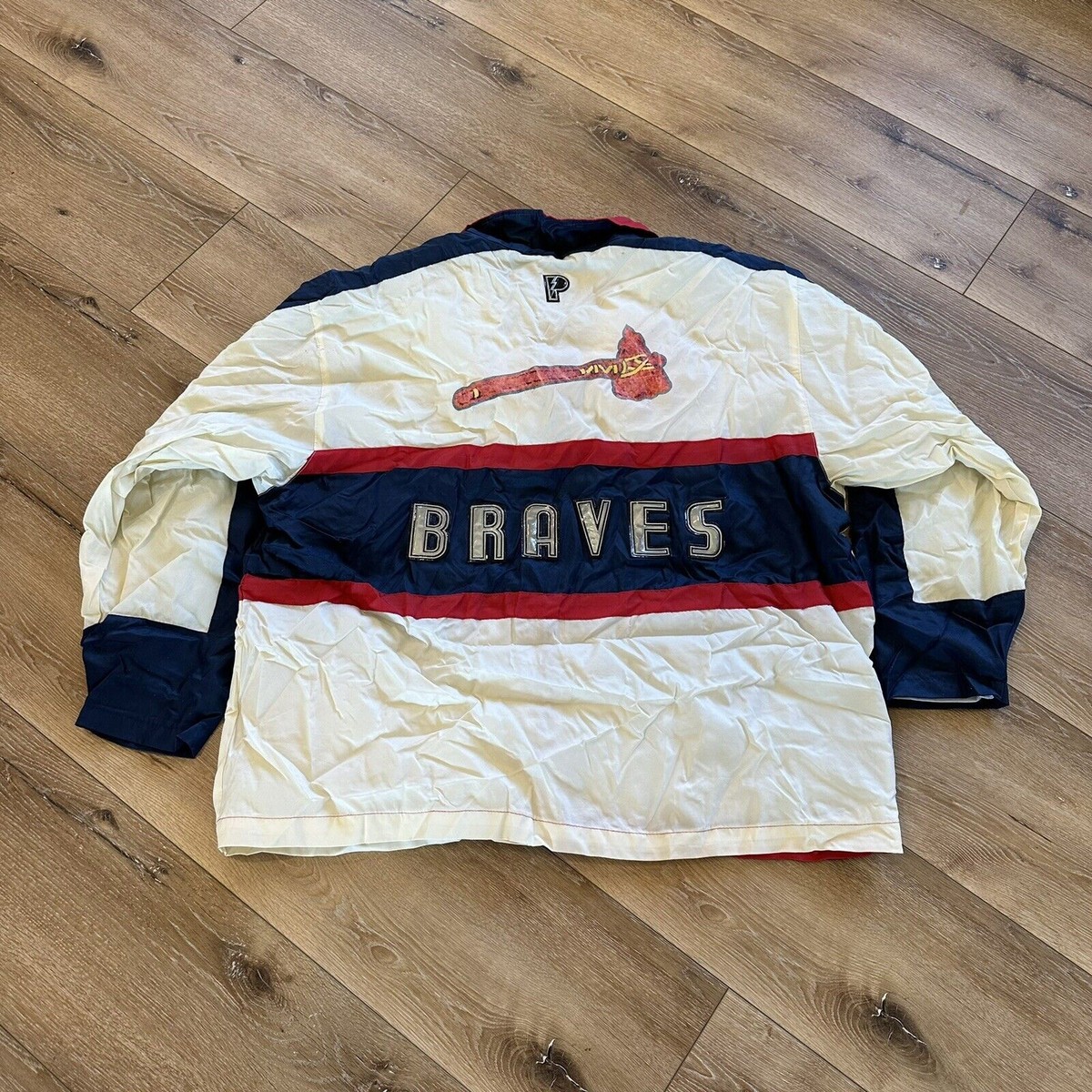 Atlanta Braves 90’s MLB Windbreaker M Vintage 90s Atlanta Braves Unbranded MLB Windbreaker Jacket