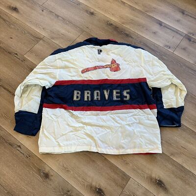 Vintage Atlanta Braves Jacket Pro Player Mens XXL Multicolor