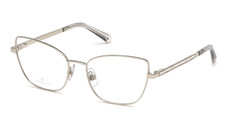 New Swarovski Reading Glasses SK 5287 016 54-17 Silver Frames Readers Eyeglasses