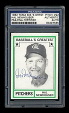 HAL NEWHOUSER SIGNED TCMA BASEBALL'S GREATEST PSA/DNA AUTOGRAPHED 1944 1945 MVP