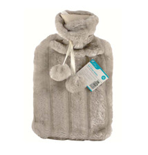 Hot Water Bottle With Cover Luxury Soft Fluffy 2L High Quality Rubber Faux Fur