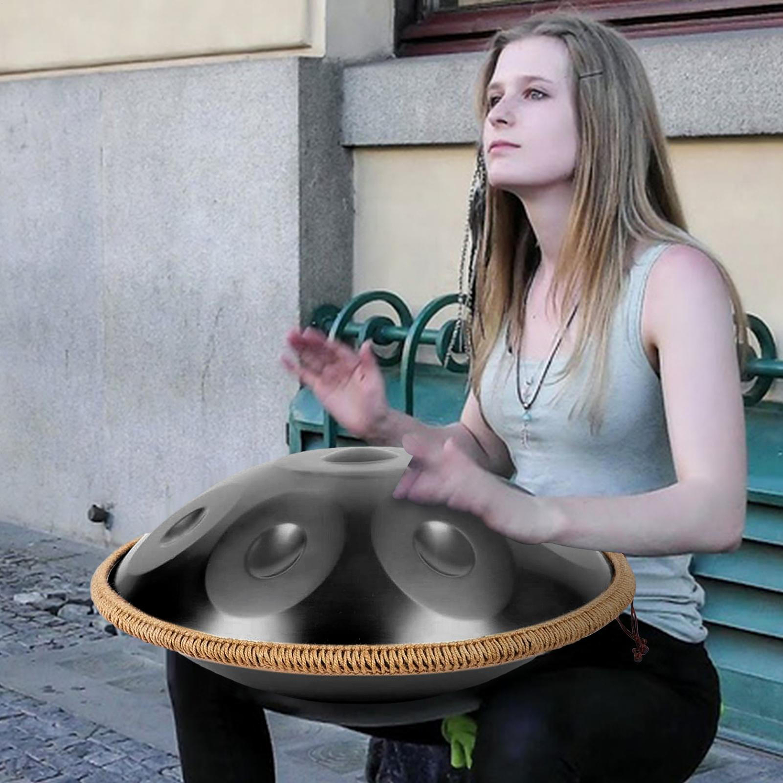 Handpan 9-Note 18inch G Minor Handpan Drum Steel Instrument Percussion