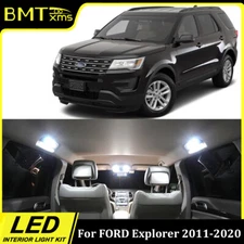 12pcs White Canbus Interior LED Lights Kit For Ford Explorer 2011-2020 + Tool 