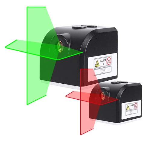 Mini Croce Rosso/Verde Laser Livello 2 Linee Linea Trasversale Orizzontale e Verticale - Foto 2 di 11
