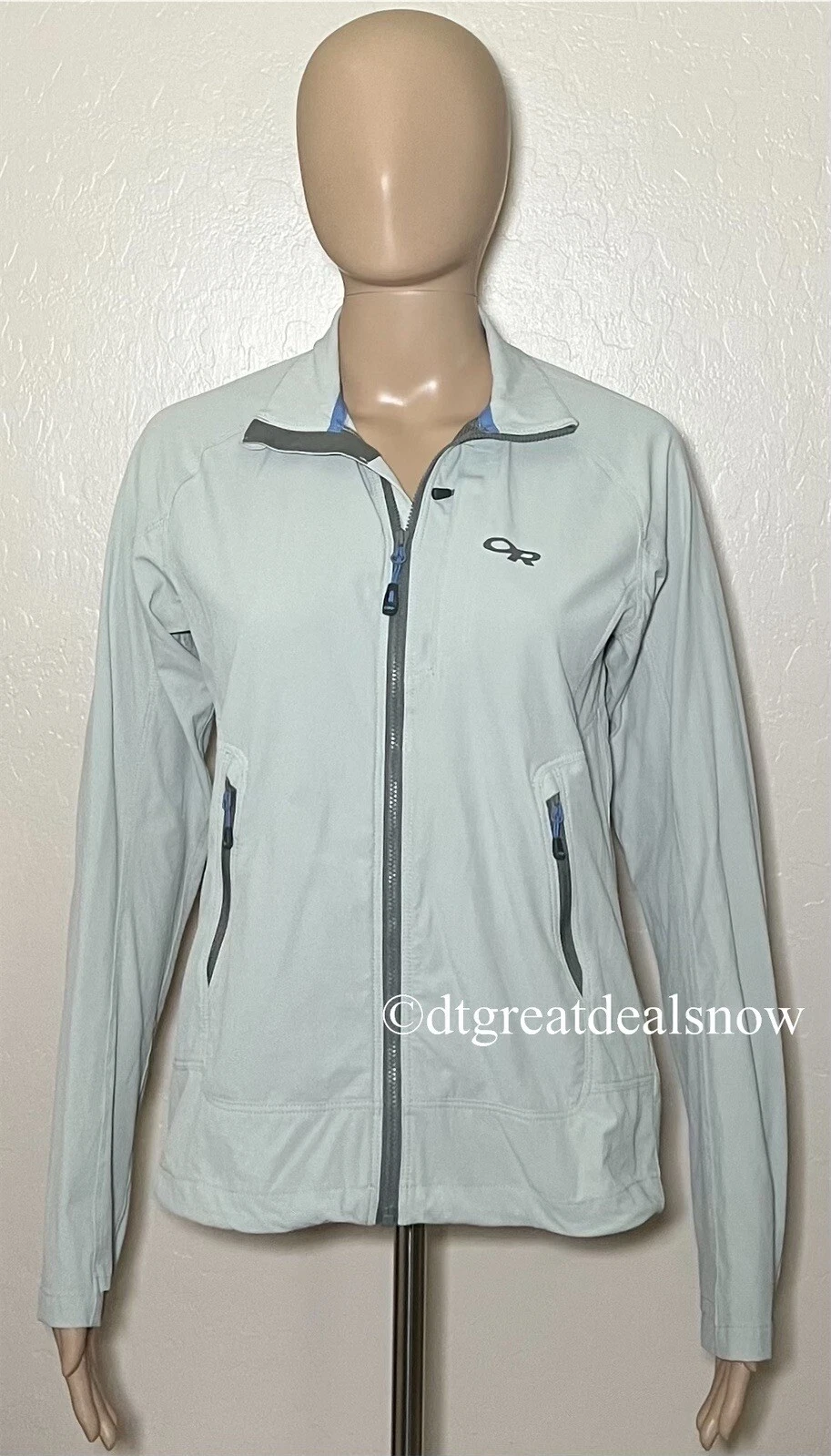 outdoor-research performance nylon windbreaker hiking jacket
