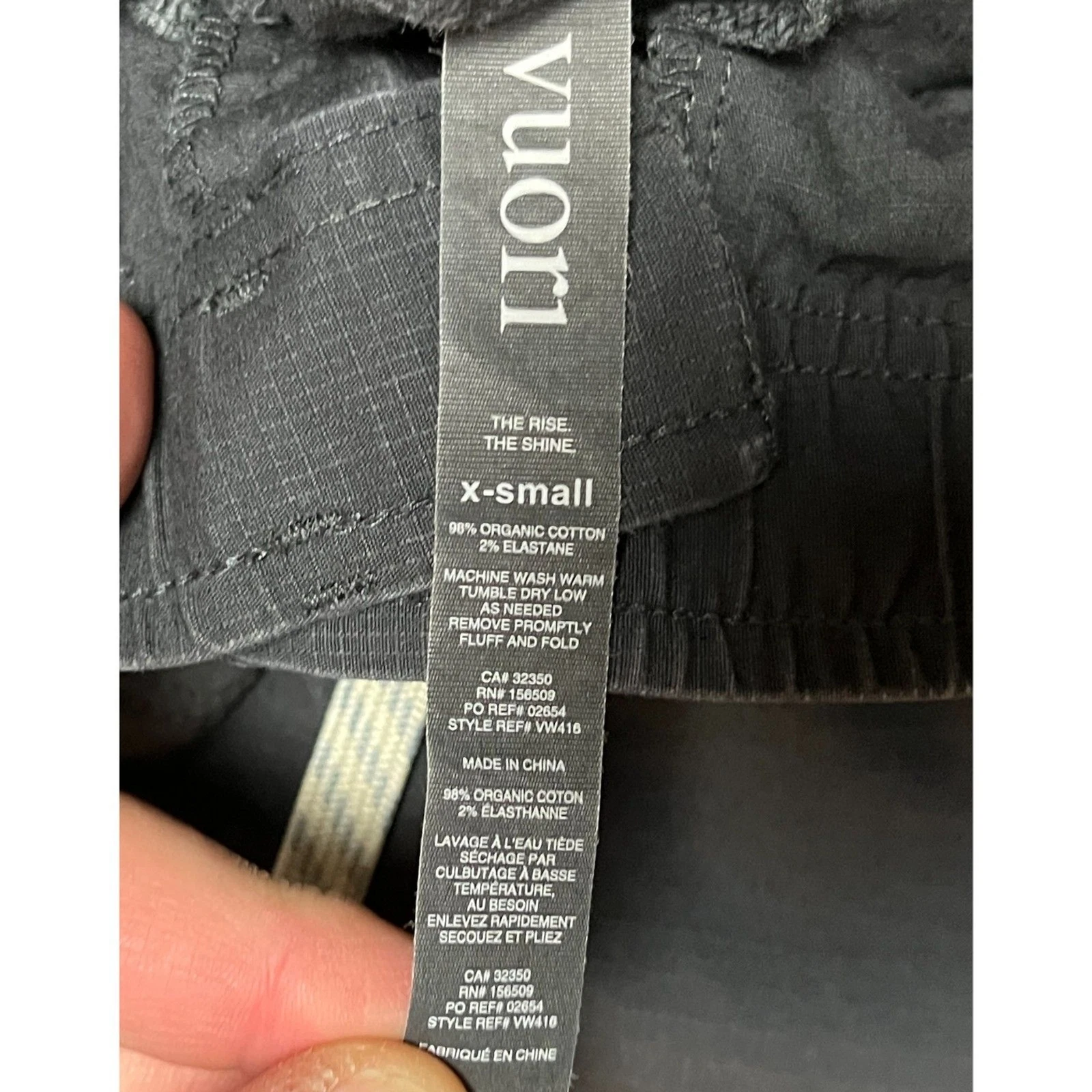 vuori organic cotton straight pants