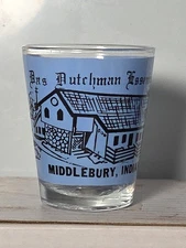 Das Dutchman Essenhaus Amish Style Restaurant Shot Glass Middlebury Indiana