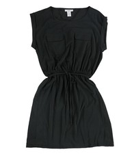 bar III Womens Cuffed Fit & Flare Dress