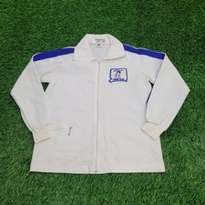Vintage 80s Track Jacket Womens Medium 21x24 Connecticut USA