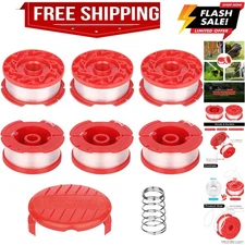 CMZST0653 8pcs String Trimmer Spool Line0.065",30Ft with Cap Head, Compatible...