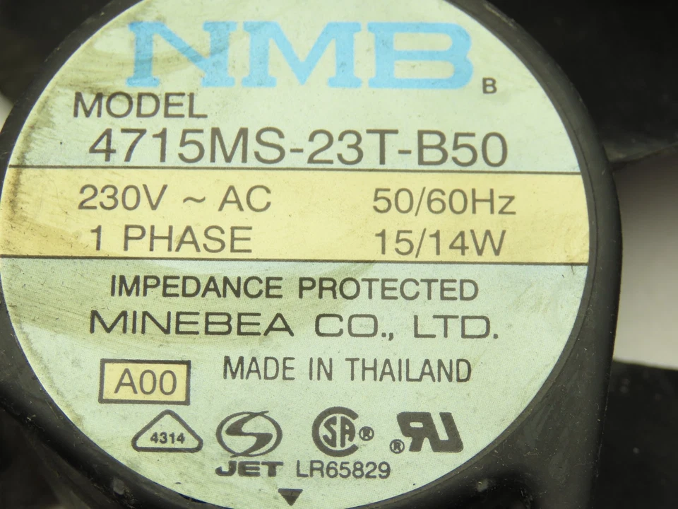 NMB 4715MS-23T-B50 Fan 120mm 230VAC 14W Lot of 6 - Image 2 of 4