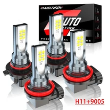 4pcs For 2008 2009 2010 2011-2013 Acura MDX 9005 DRL H11 Fog Light Bulbs Kit