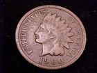 1900  Indian Head Cent,  Very Good  grade.