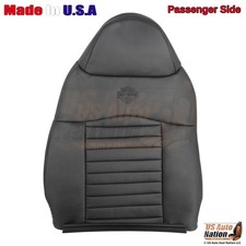 Ford F150 2000 Harley Davidson parte superior del pasajero delantero cubierta de asiento de cuero sintético negro