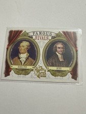 2022 Topps Allen & Ginter #FR-1 Alexander Hamilton / Aaron Burr Famous Rivals