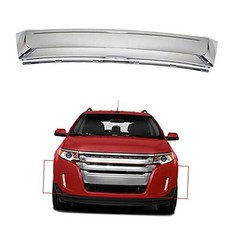 Chrome Front Lower Bumper Grille Molded Silver Plastic Replacement for 2011