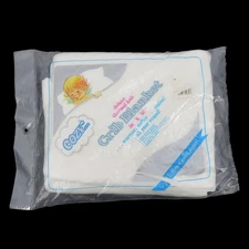 VTG Baby Morgan Deluxe Thermal Knit Crib Blanket Solid White 1984 NEW Open Pack