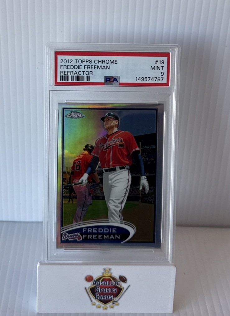 2012 Topps Chrome Freddie Freeman  Refractor #19 PSA 9 Mint