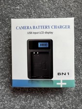 BN Camera Battery Charger USB Input LCD Display Black