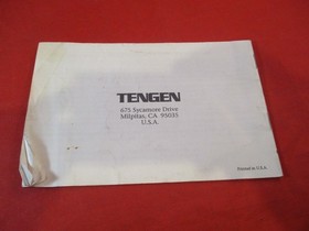 Pac-Man (Tengen) Nintendo NES Instruction Manual Booklet (Black & White Ver.) #U