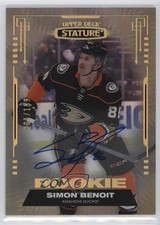 2021-22 Upper Deck Stature Rookies Auto 1/199 Simon Benoit #112 Auto 1fa0