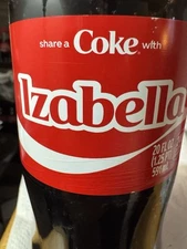 Share a Coke with Izabella 2025 Personalized Gift Coca~Cola Bottle 20oz CombShip
