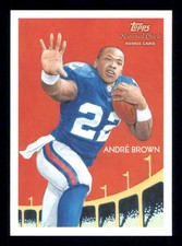 2009 Topps National Chicle Andre Brown #C83 Rookie