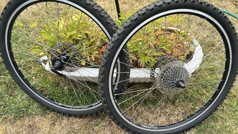 Rockrider 26″ MTB Wheelset – Front & Rear – Disc Brake – Shimano Cassette