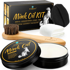 4-in-1 Mink Oil Leather Conditioner and Cleaner 3.52 oz - Premium Waterproof ...