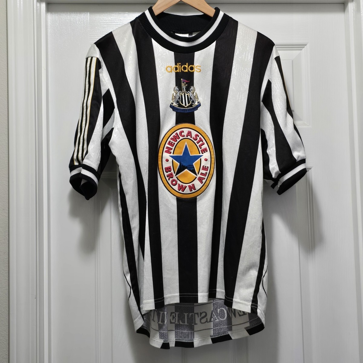 Vintage Adidas Newcastle United Jersey Football Soccer 1997-99 