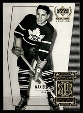 1999-00 Upper Deck Century Legends Max Bentley Toronto Maple Leafs #49