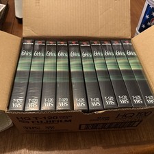FUJI VHS Blank Video Tape lot of 10- 6 hours HQ 120 High Quality NEW SEALED