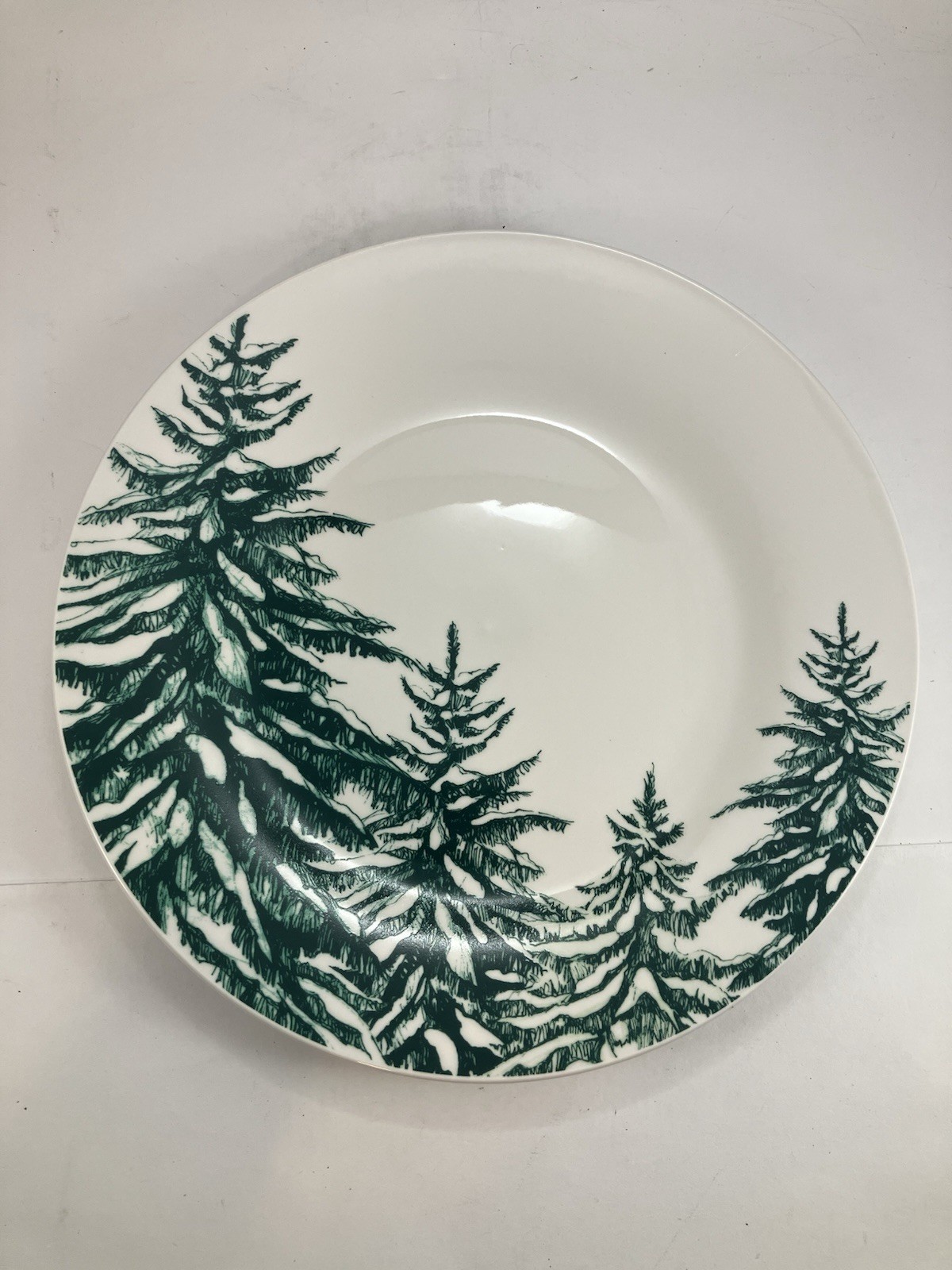 Royal Norfolk Green Evergreen Trees Dinner Plates 10 1/2" [Set of 5]