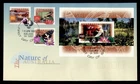 DR WHO 1997 AUSTRALIA FDC NATURE S/S $10 COMBO BIRD/FLOWER/BUTTERFLY R66819