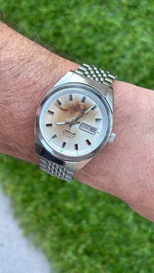 Montre Vintage Automatique Ricoh Dynamic Wide "Tropical Dial" – Tout d'origine - Photo 2/4