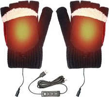Men Women Electric Heated Gloves USB Rechargeable Insulated Warm Thermal Gloves