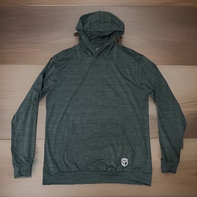 Born Primitive Men s Size Medium Althleisure Hoodie Green Long Sleeve Pullover