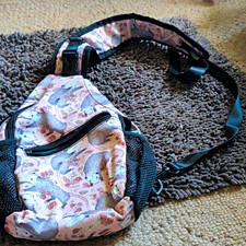 Hedgehog Animal Print Sling Crossbody Bag Adj...
