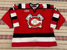 USHL Chicago Steel Game Worn￼Hockey Jersey Autographed Sz 56