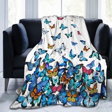 Butterfly Blanket Beautiful Butterfly Throw Blanket Ultra Soft Blankets Light...