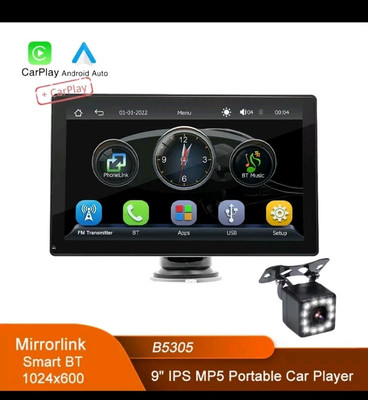 9'' IPS HD Screen Car Radio BT FM USB AUX Wireless Carplay Android MP5 Car Player