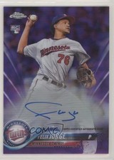 2018 Topps Chrome Rookie Purple Refractor 196/250 Felix Jorge #RA-FJ Auto 5w7