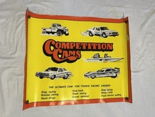Vintage Competition Cams Dealer Promotional Poster 22x28 Yellow USA HTF