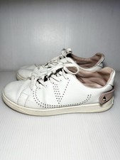 Valentino Garavani Backnet Perforated Leather White Mens Sneakers 39-US6.5