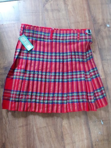 Scottish Highland Kilt. Authentisches gewebtes Tartan. Größe 38 Taille. Royal Stewart.