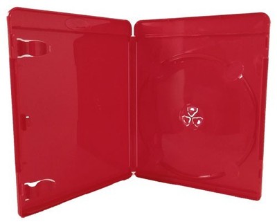 105x Amaray Blu-ray 11 mm Leerhülle Rot 1-Disc Neuware Ersatz Cases Red