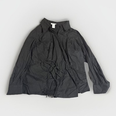 JL Studio 24w Shirt Black Drawstring Long sleeve
